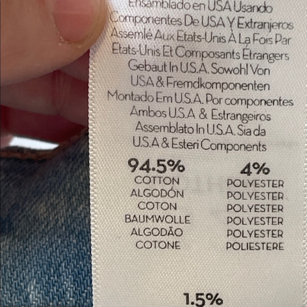 MOTHER The Inside Crop Step Fray Jeans – Free Hugs Wash Distressed Denim Size 32 - Picture 7 of 8